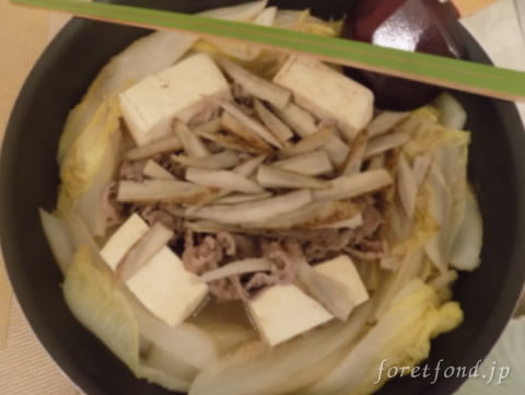 牛肉豆腐とゴボウ